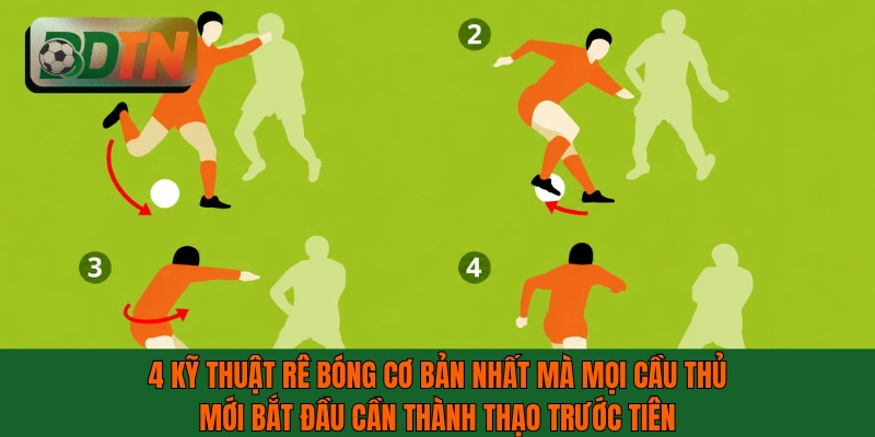 4 kỹ thuật rê bóng cơ bản nhất mà mọi cầu thủ mới bắt đầu cần thành thạo